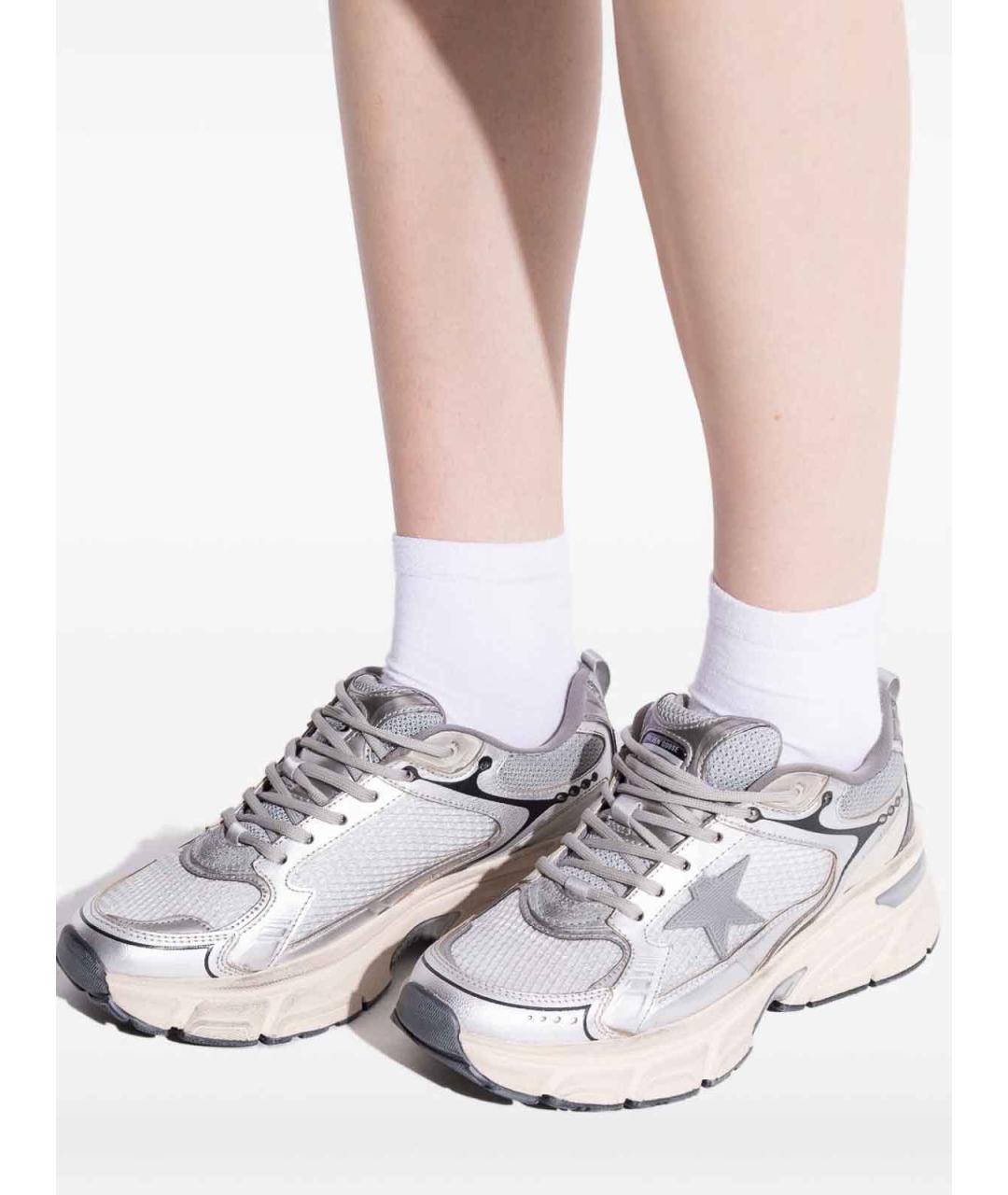GOLDEN GOOSE Серые резиновые кроссовки, фото 5