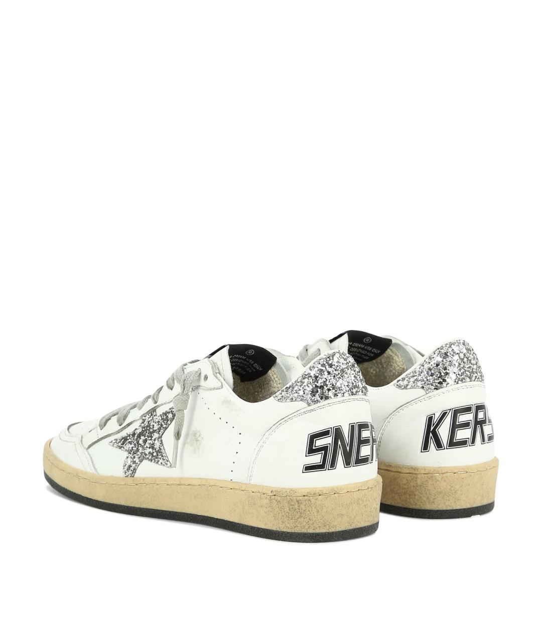 GOLDEN GOOSE Белые кожаные кроссовки, фото 4