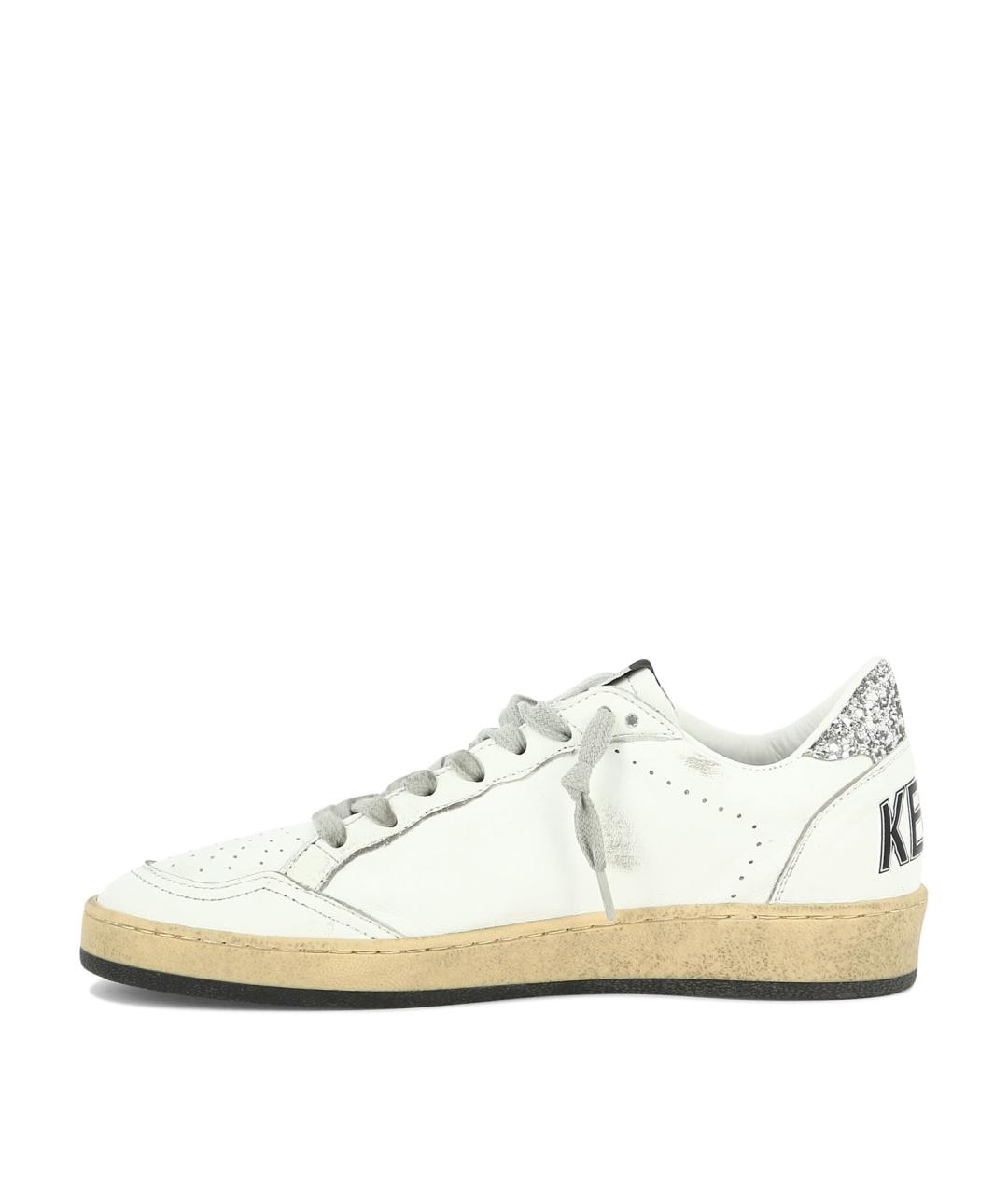 GOLDEN GOOSE Белые кожаные кроссовки, фото 3