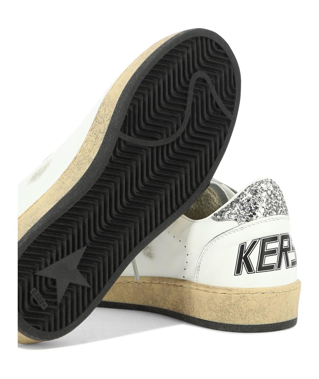 GOLDEN GOOSE Белые кожаные кроссовки, фото 5