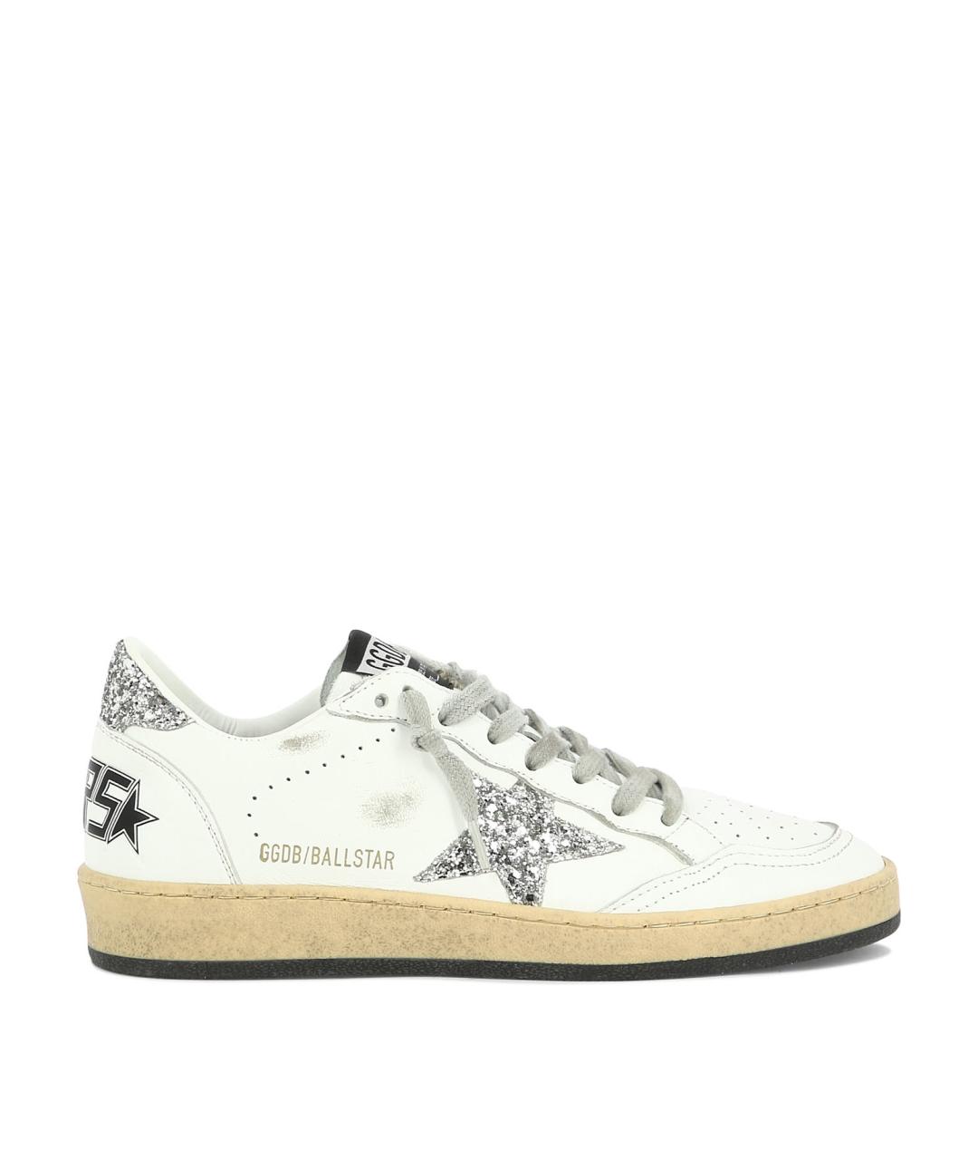 GOLDEN GOOSE Белые кожаные кроссовки, фото 1