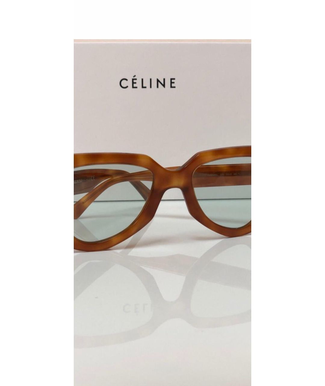 CELINE PRE-OWNED Коричневые солнцезащитные очки, фото 5