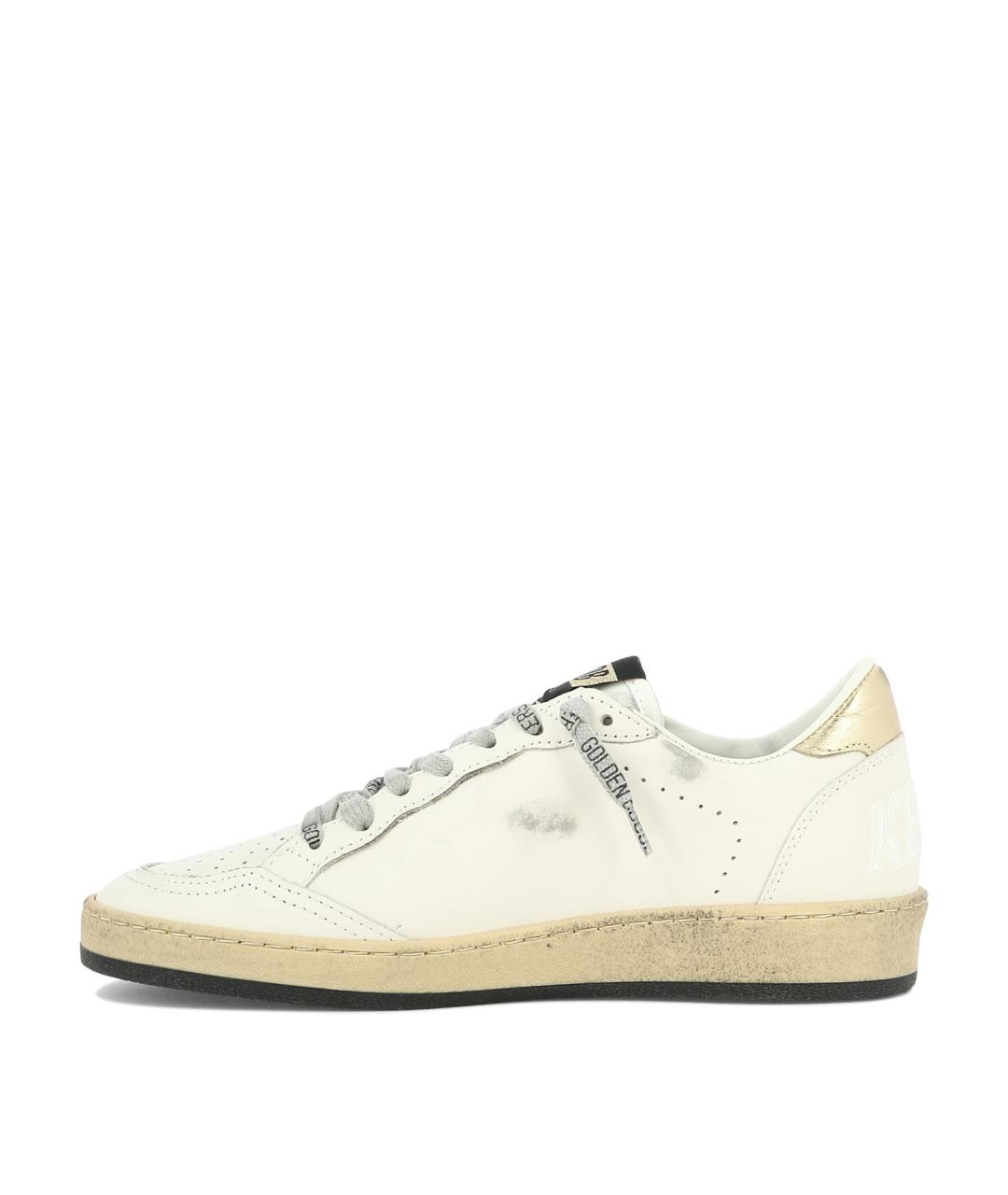 GOLDEN GOOSE Белые кожаные кроссовки, фото 3
