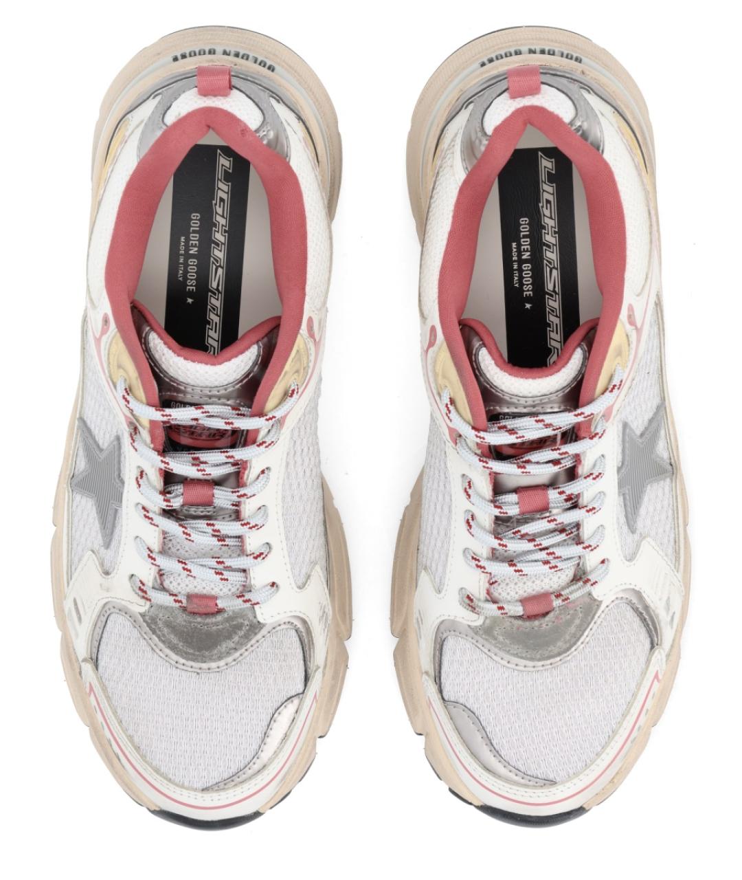 GOLDEN GOOSE Белые кожаные кроссовки, фото 5
