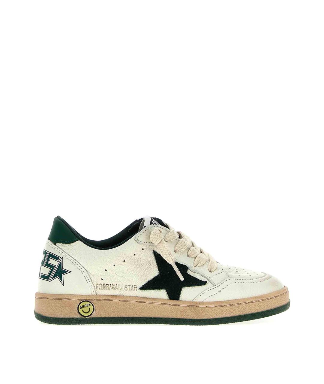 GOLDEN GOOSE Белые кожаные кроссовки, фото 1