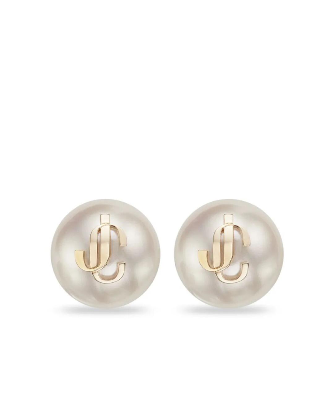JIMMY CHOO Белые серьги, фото 1