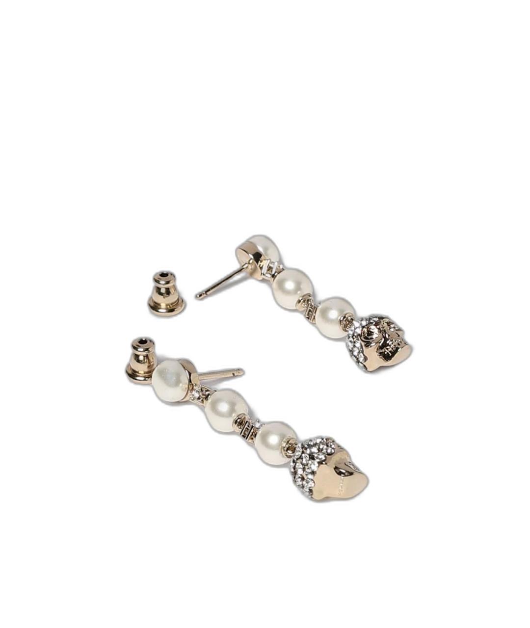 ALEXANDER MCQUEEN Белые серьги, фото 3