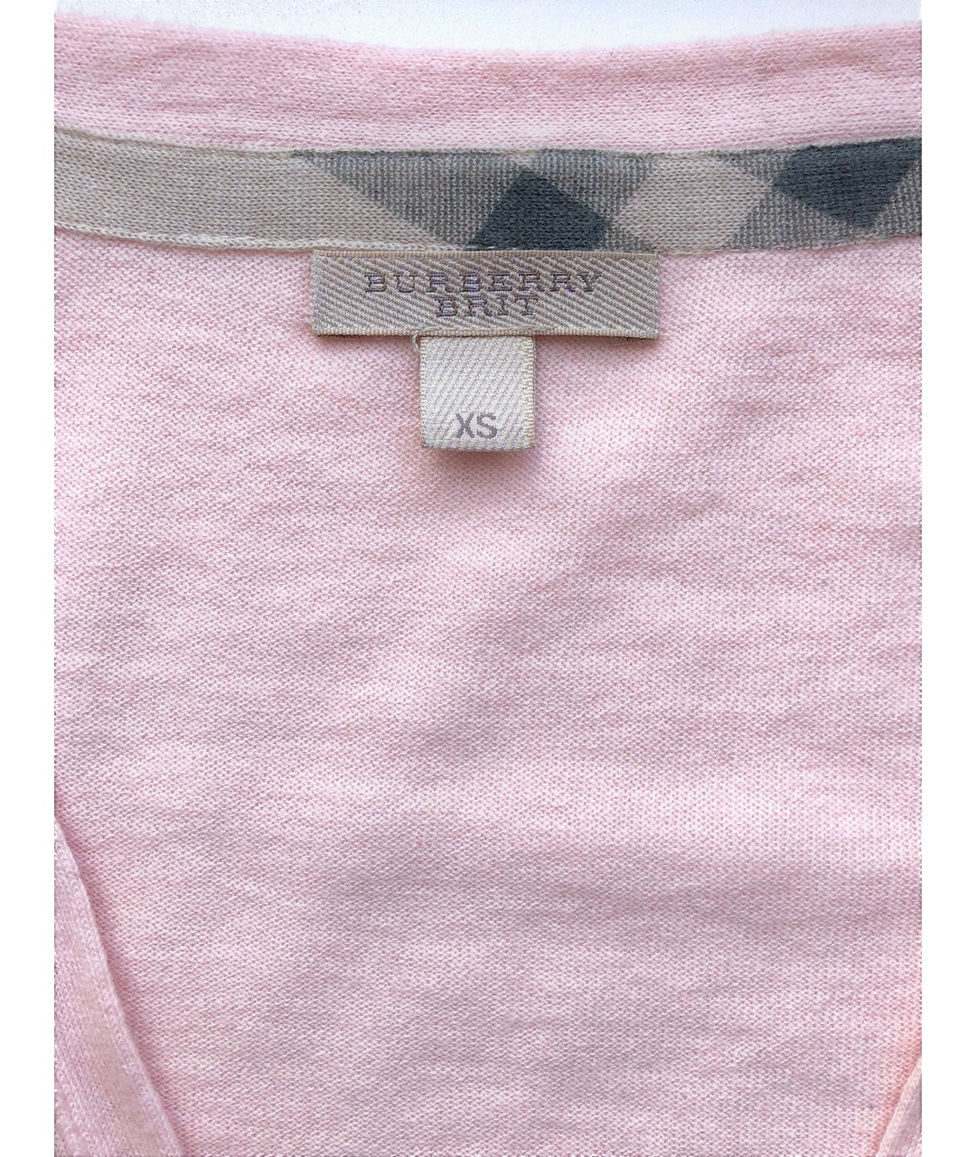 BURBERRY BRIT Розовый кашемировый кардиган, фото 5