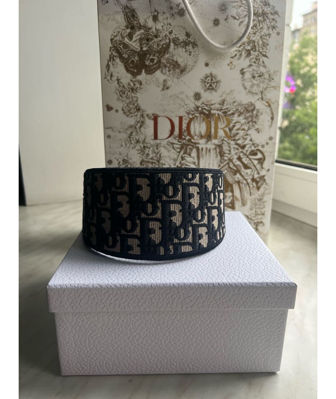 CHRISTIAN DIOR Синий ободок, фото 5