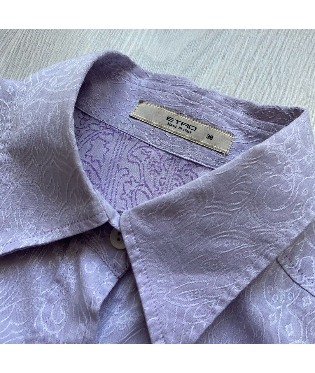 ETRO Фиолетовая хлопковая рубашка, фото 3