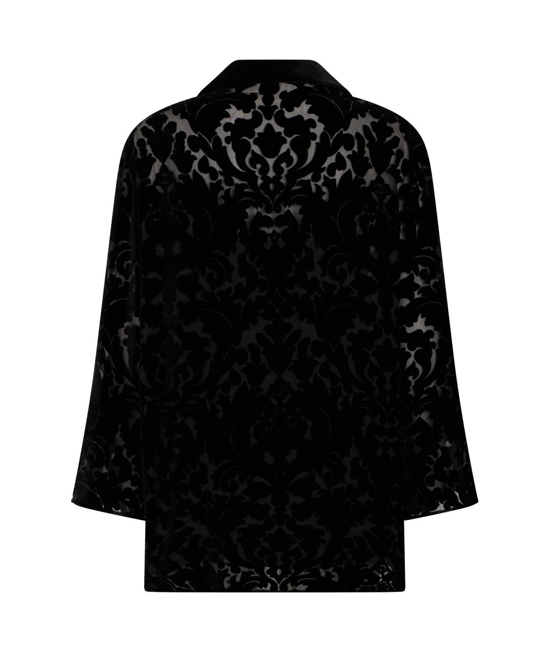 GUCCI Черная ацетатная блузы, фото 2