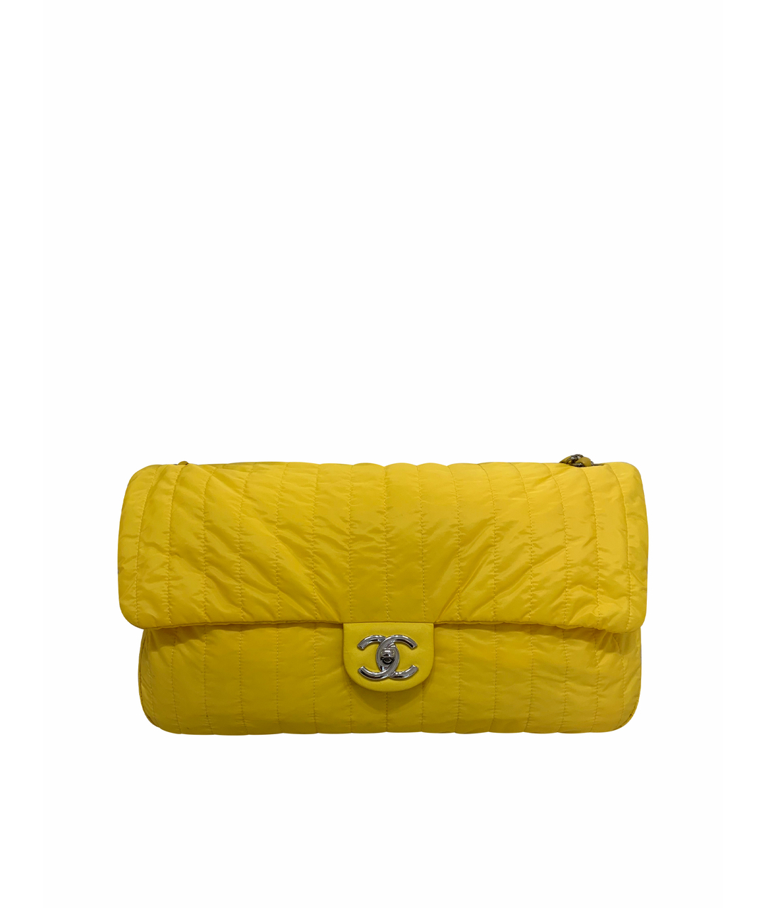 CHANEL PRE-OWNED Желтая синтетическая сумка через плечо, фото 1