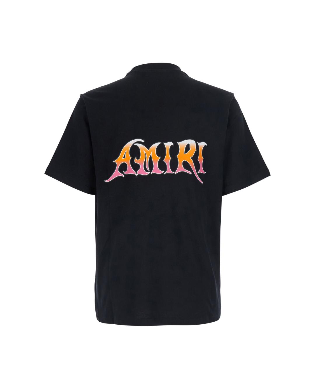 AMIRI Черная хлопковая футболка, фото 3