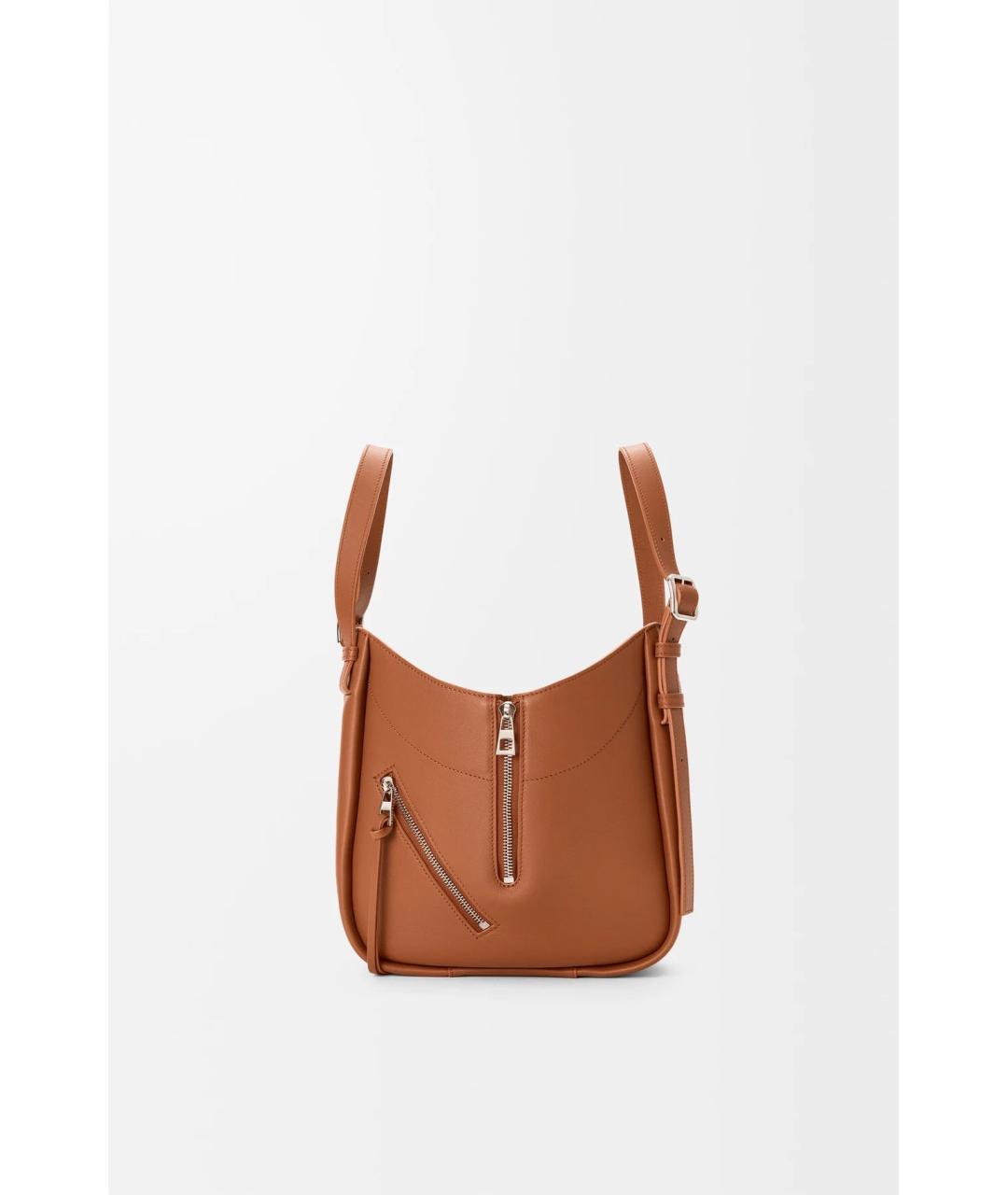 LOEWE Бежевая кожаная сумка тоут, фото 4