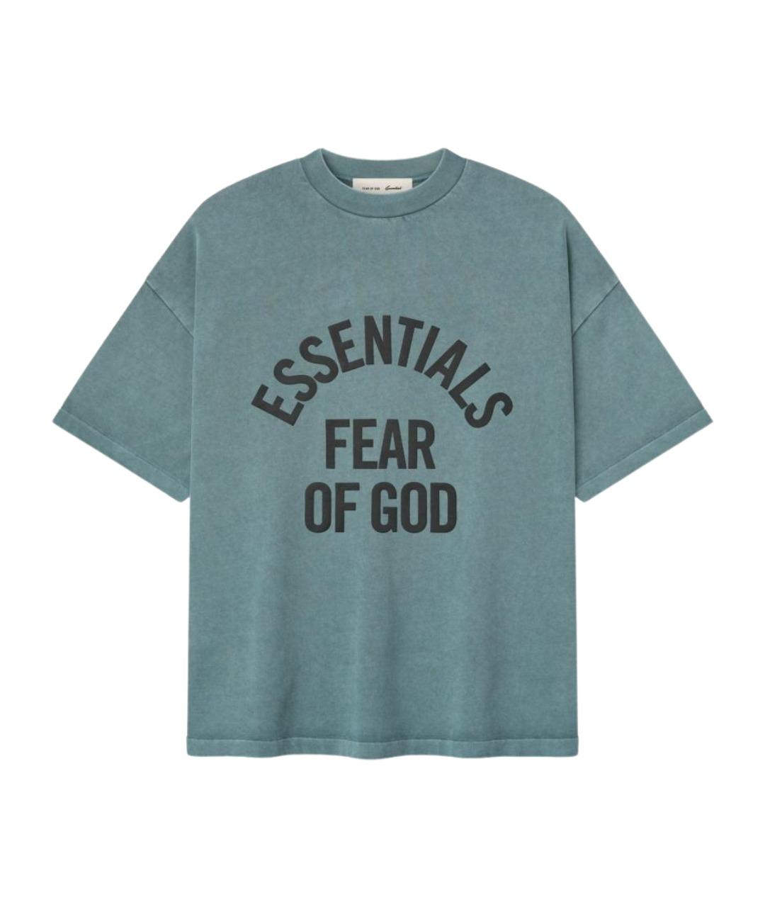 FEAR OF GOD Зеленая хлопковая футболка, фото 1