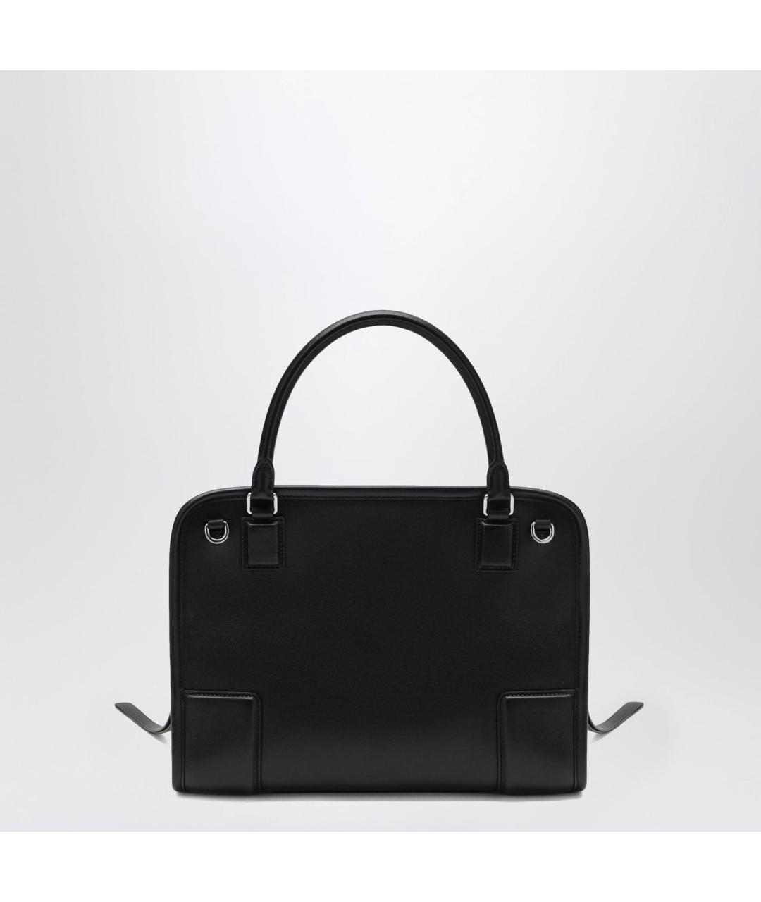 LOEWE Черная кожаная сумка тоут, фото 2