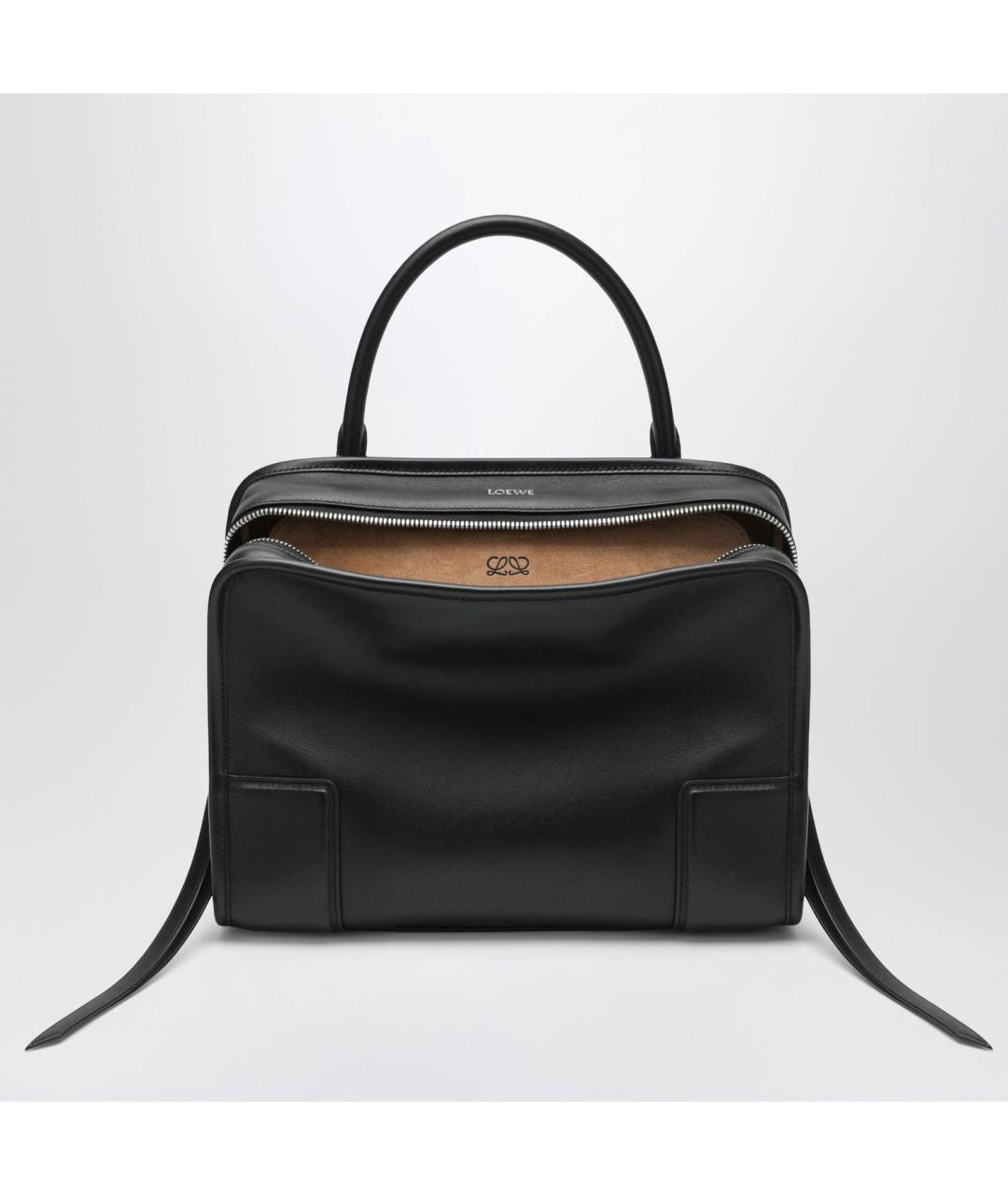 LOEWE Черная кожаная сумка тоут, фото 3