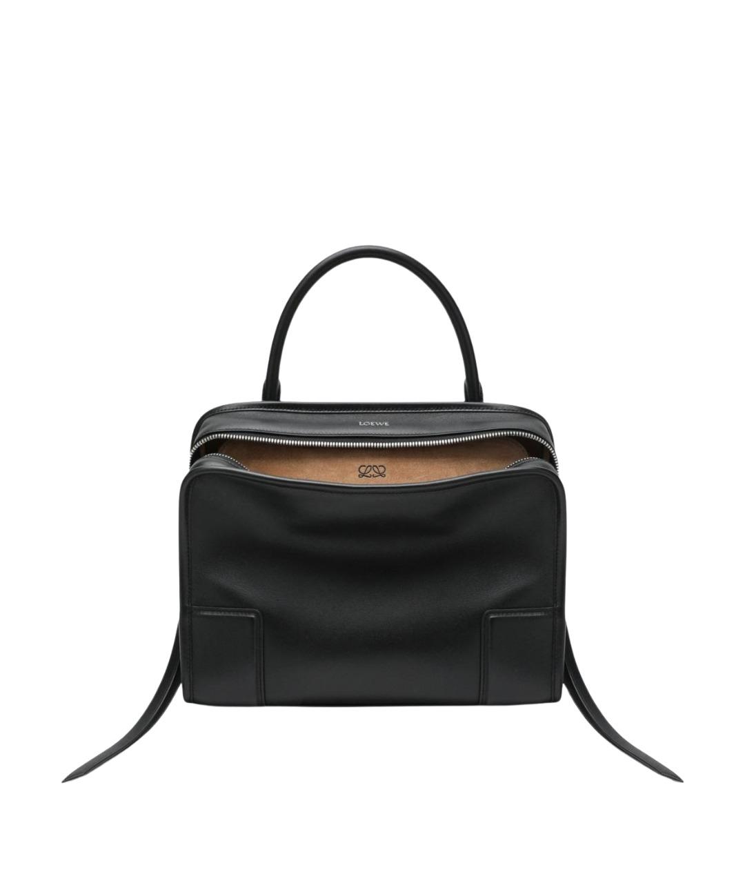 LOEWE Черная кожаная сумка тоут, фото 1