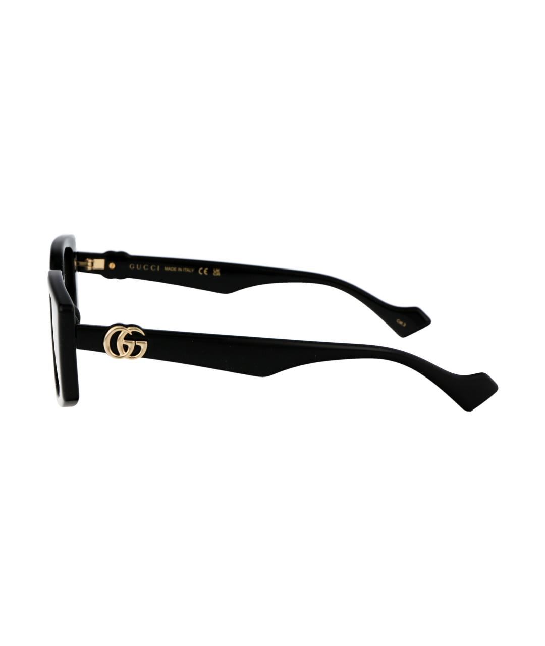 GUCCI Черные пластиковые солнцезащитные очки, фото 3