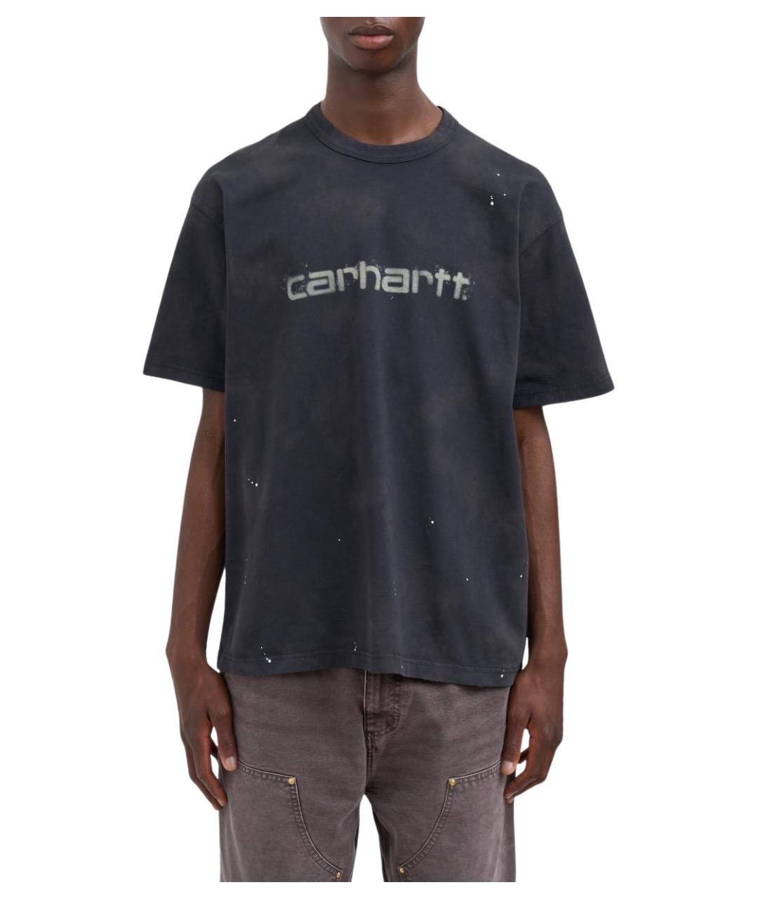 CARHARTT WIP Серая хлопковая футболка, фото 1