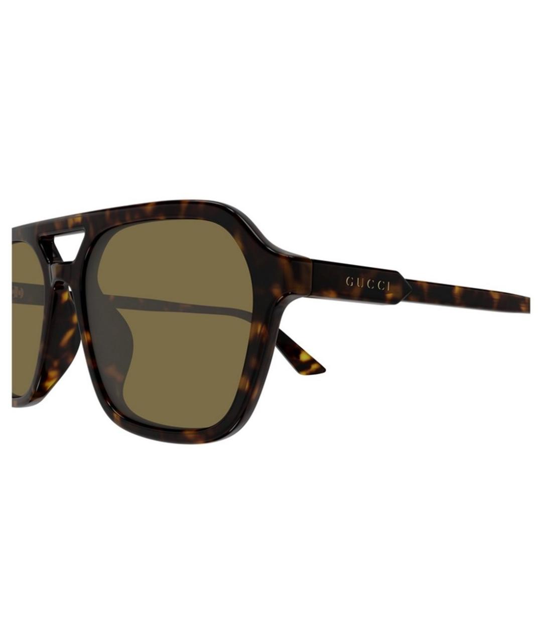 GUCCI Коричневые солнцезащитные очки, фото 5