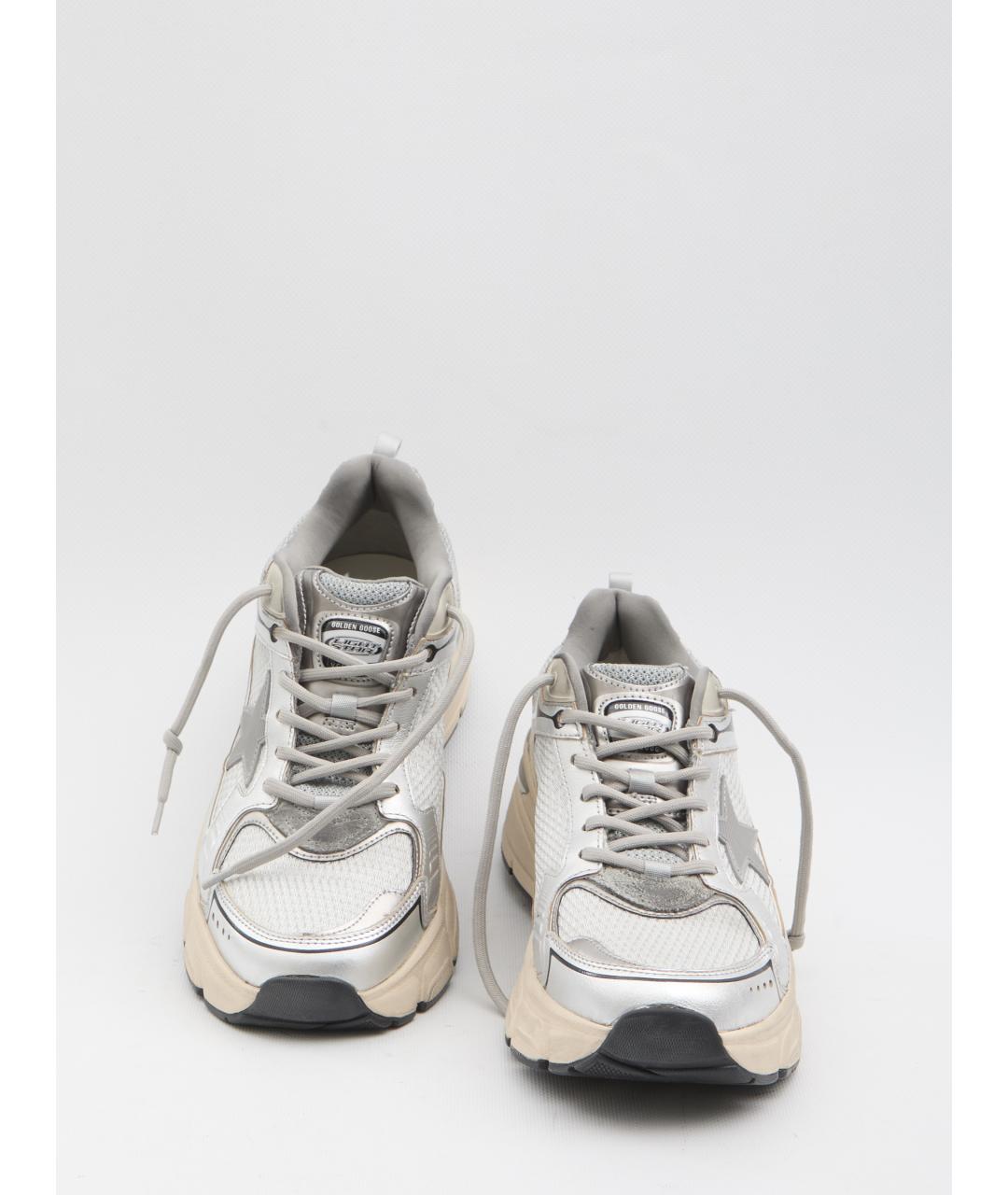 GOLDEN GOOSE Серые кожаные кроссовки, фото 5