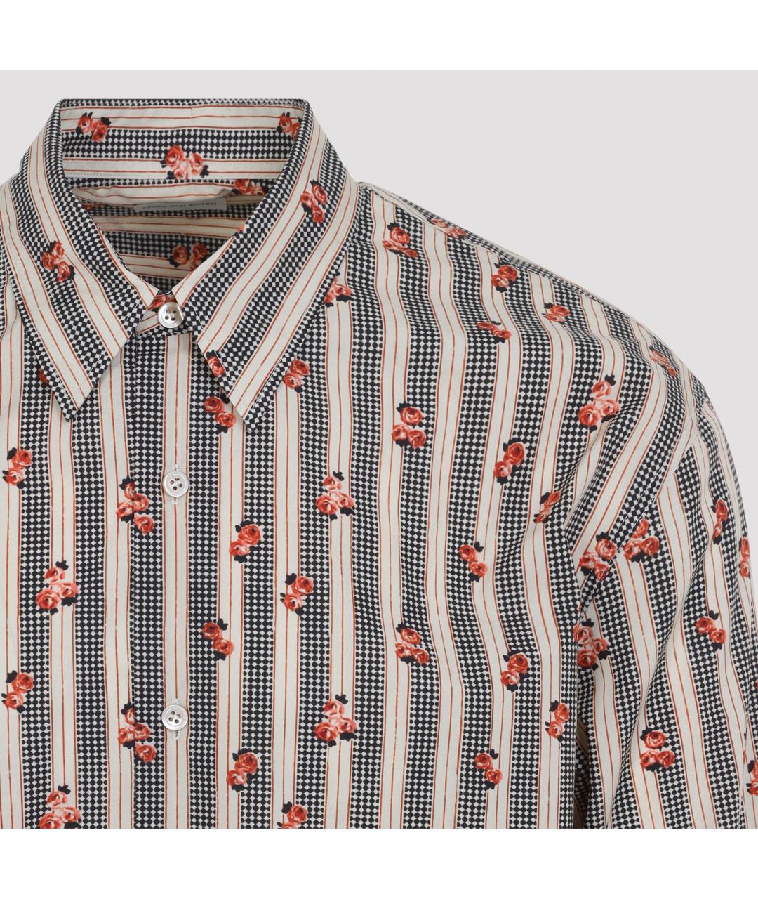 DRIES VAN NOTEN Мульти хлопковая кэжуал рубашка, фото 3