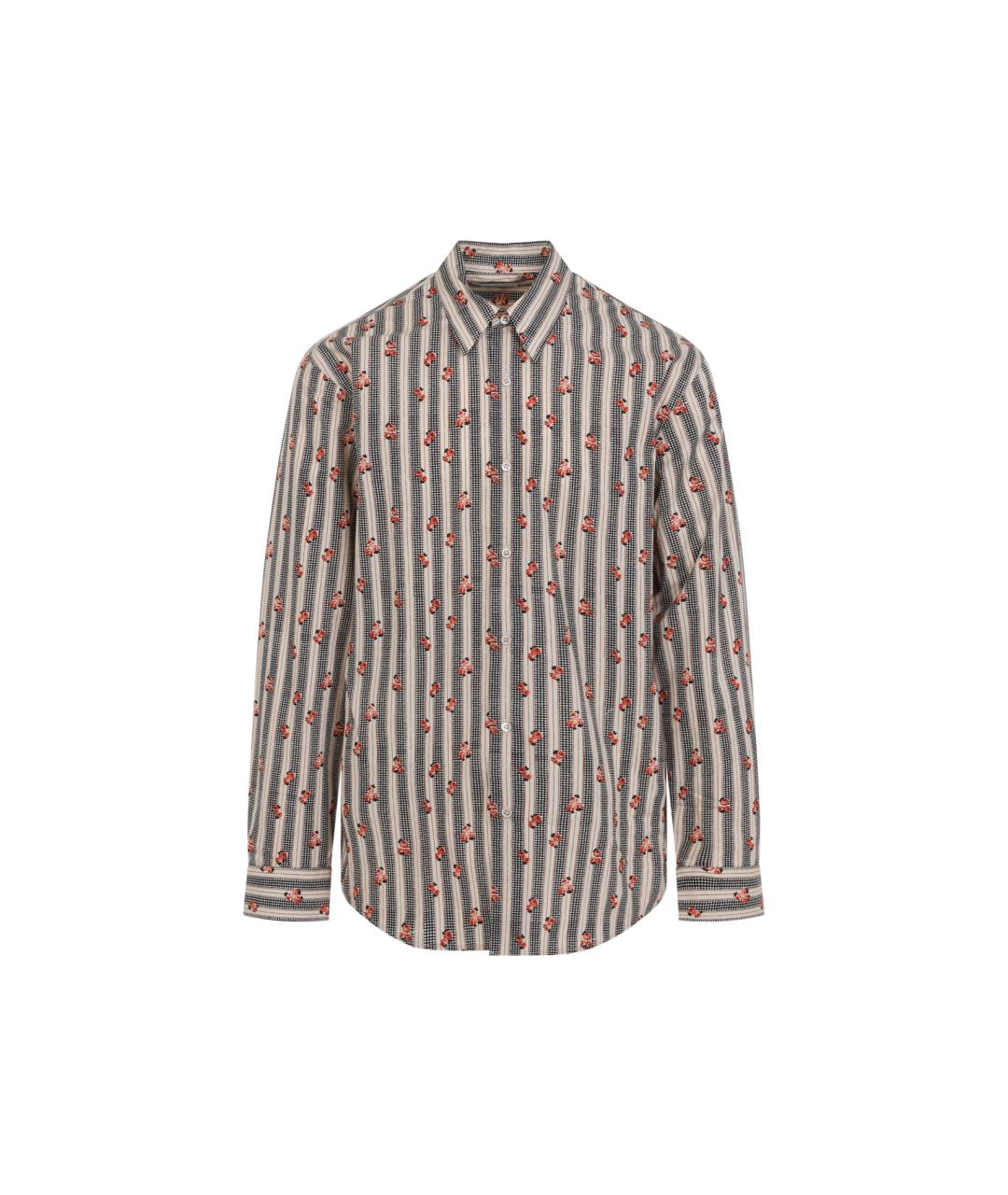 DRIES VAN NOTEN Мульти хлопковая кэжуал рубашка, фото 1