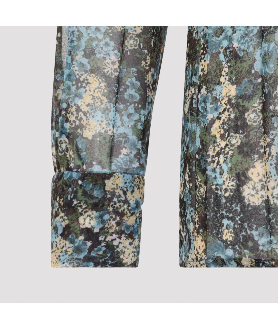 DRIES VAN NOTEN Мульти полиэстеровая рубашка, фото 3
