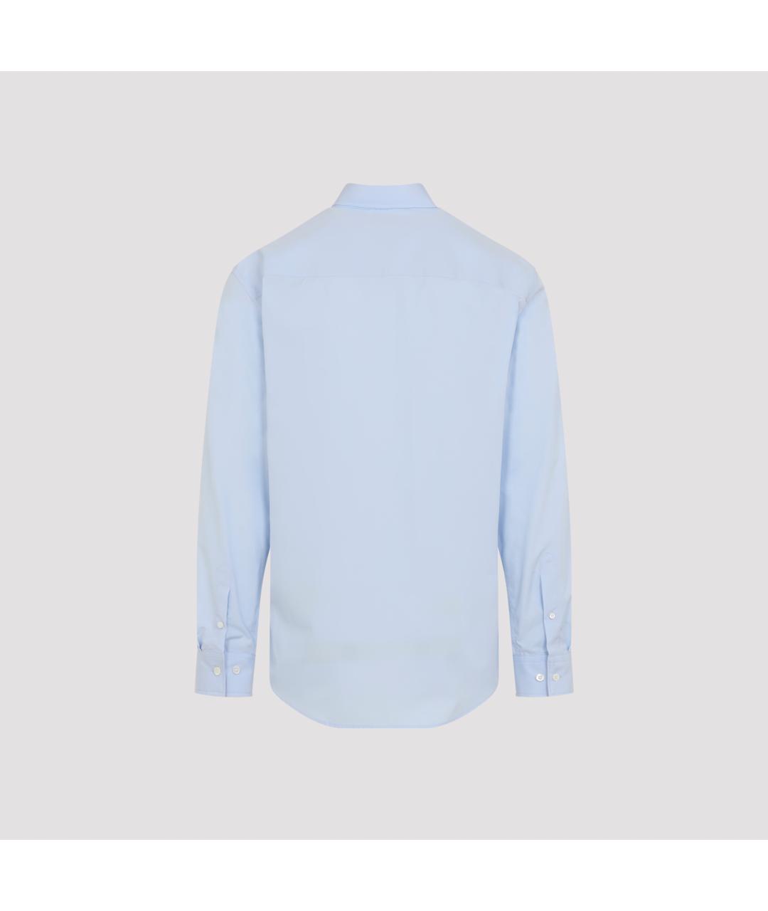 DRIES VAN NOTEN Синяя хлопковая кэжуал рубашка, фото 2