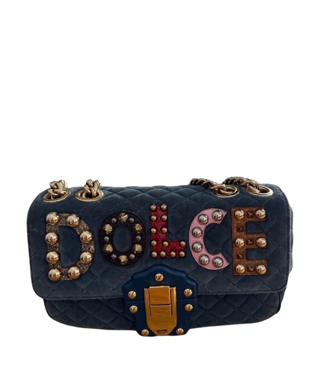 DOLCE&GABBANA Голубая сумка через плечо, фото 1