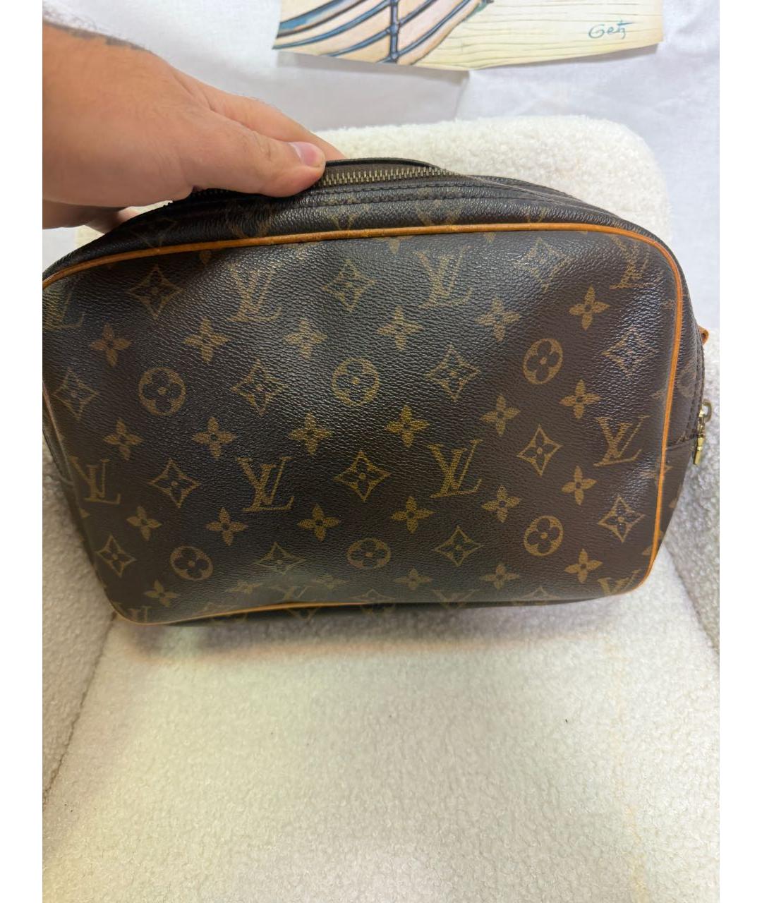 LOUIS VUITTON Коричневая канва сумка через плечо, фото 4