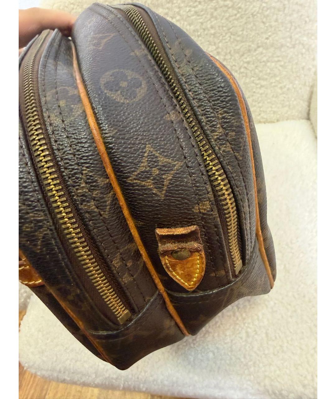 LOUIS VUITTON Коричневая канва сумка через плечо, фото 2
