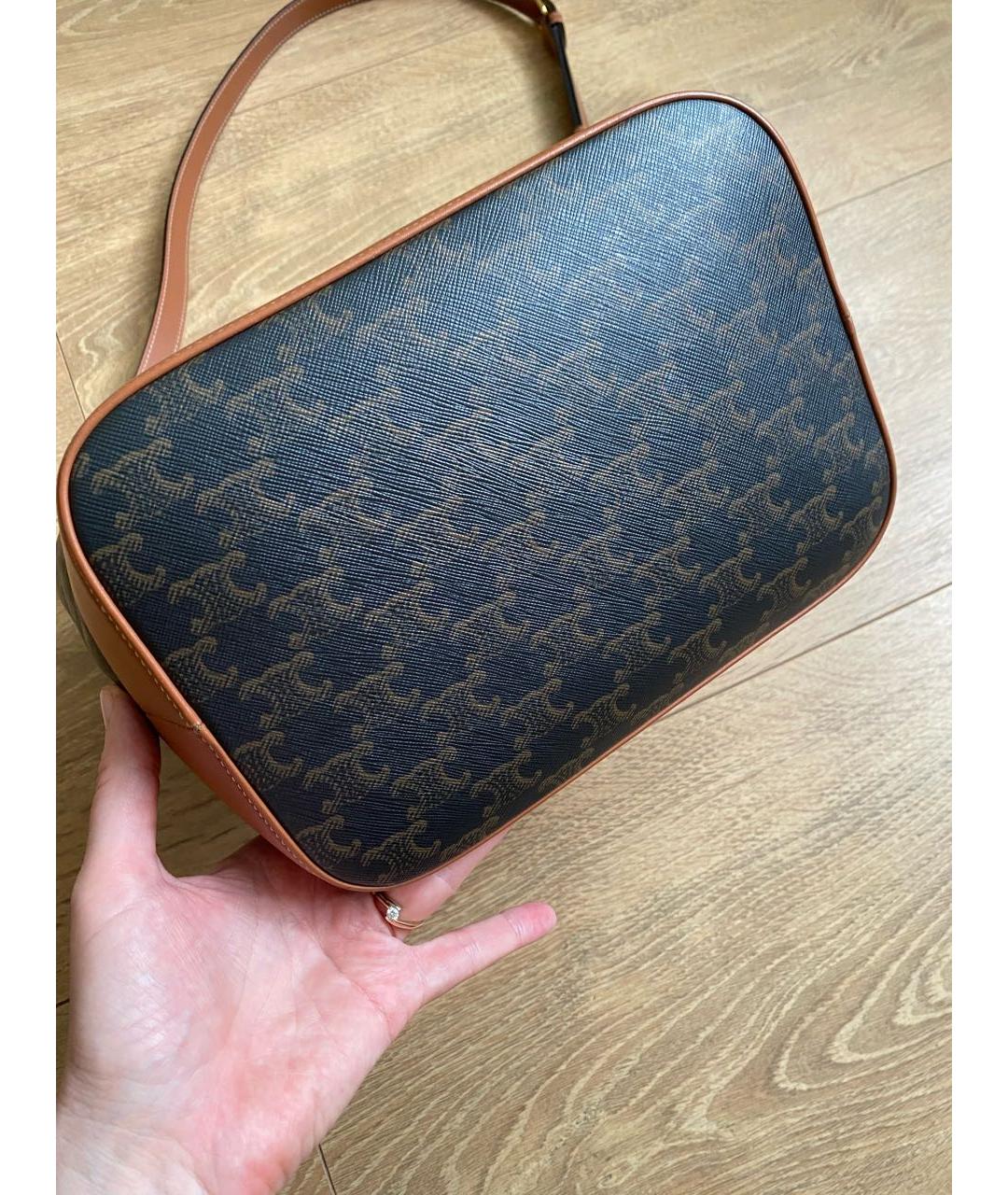 CELINE Черная канва сумка тоут, фото 6