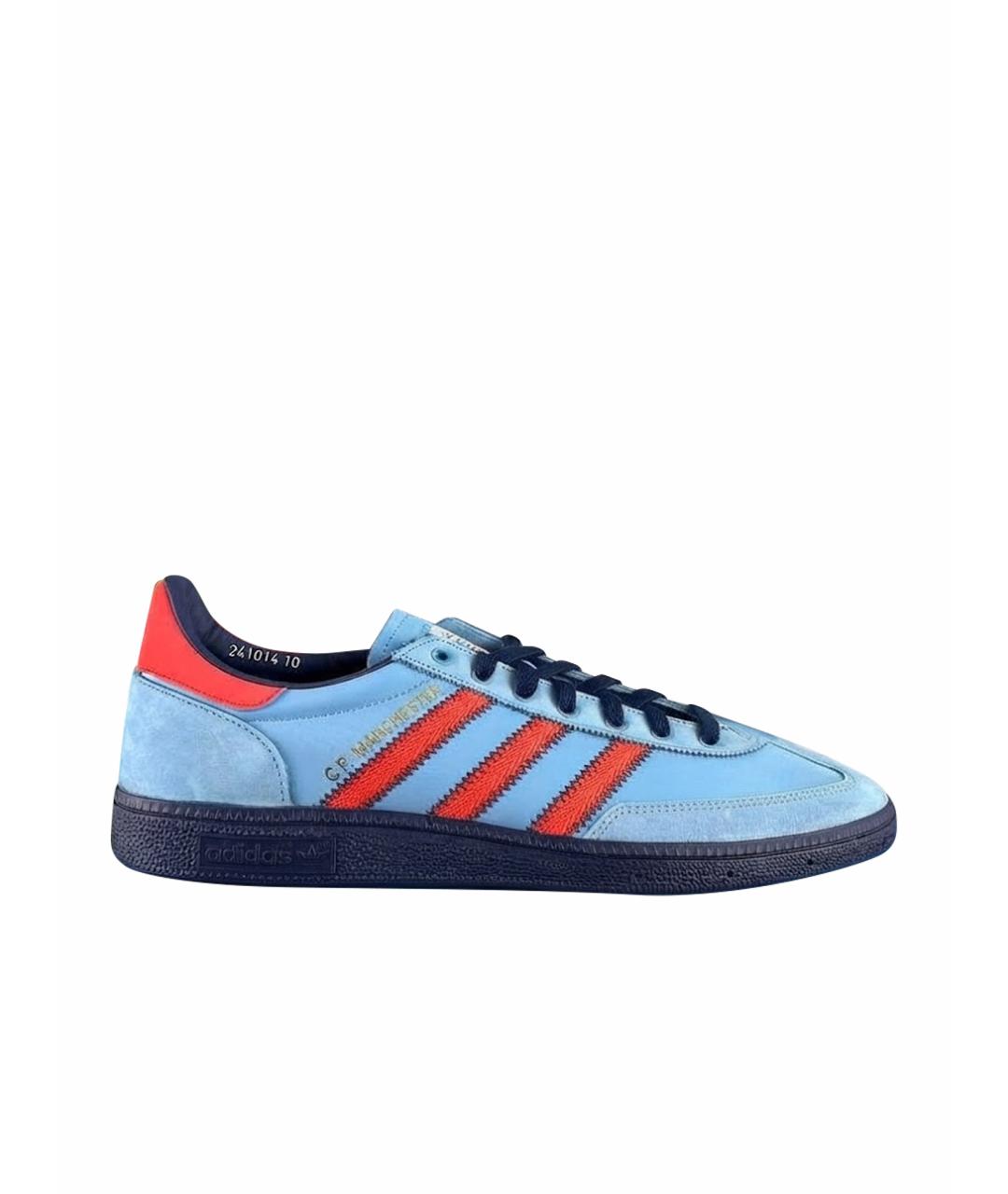 ADIDAS Голубые замшевые низкие кроссовки / кеды, фото 1
