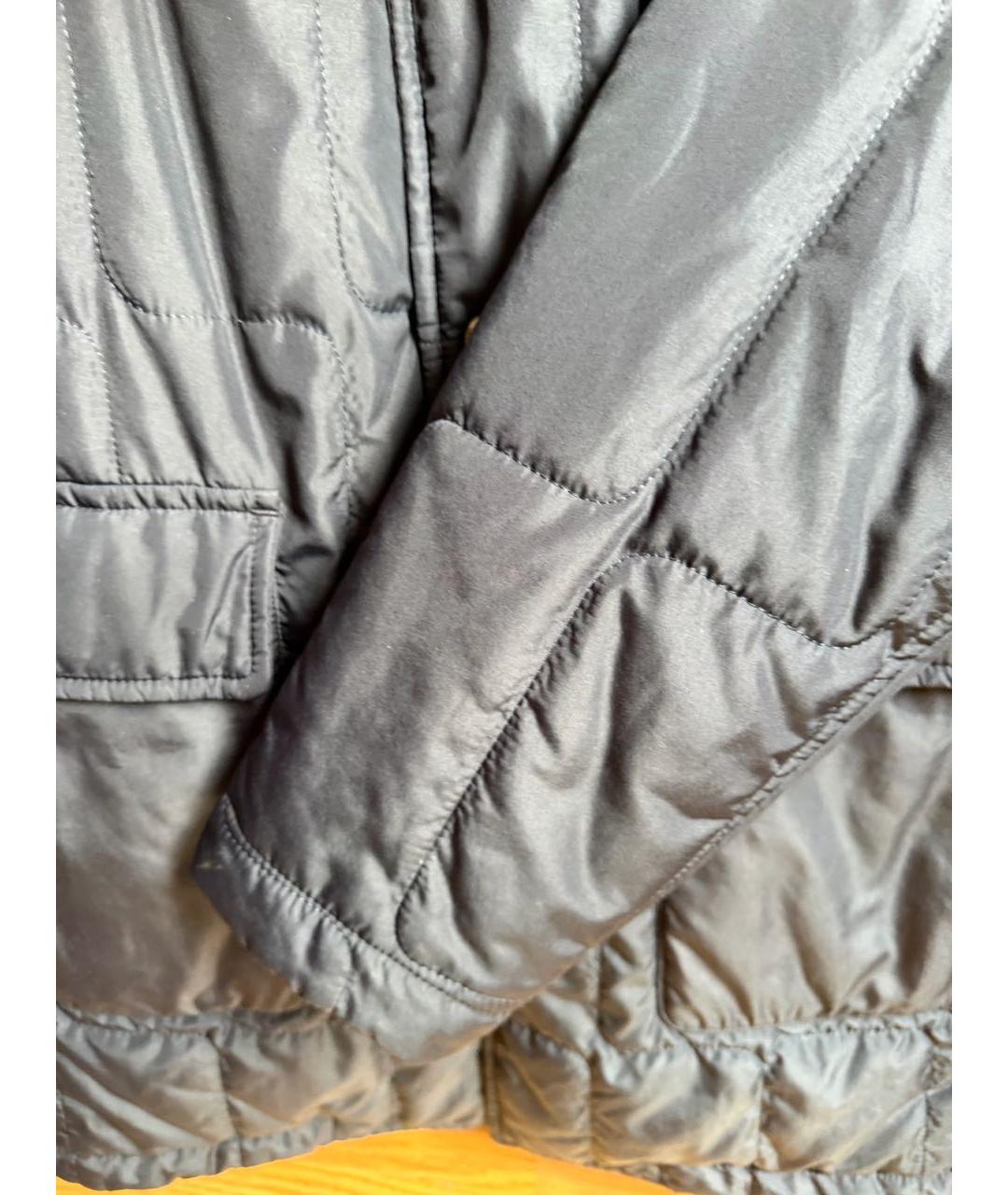 CANALI Темно-синяя полиэстеровая куртка, фото 7
