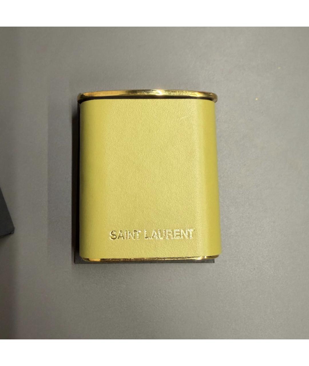 SAINT LAURENT Зеленый брелок, фото 3