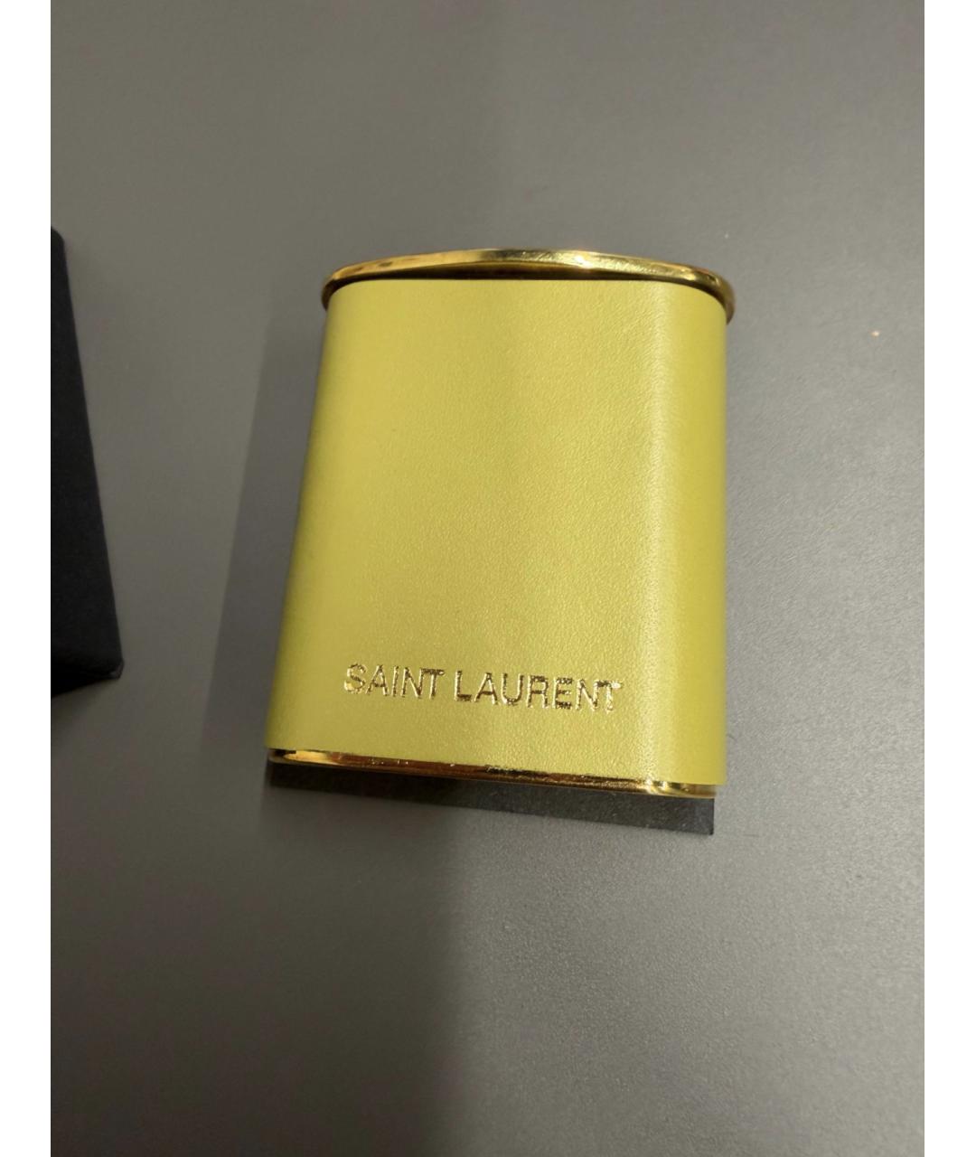 SAINT LAURENT Зеленый брелок, фото 2