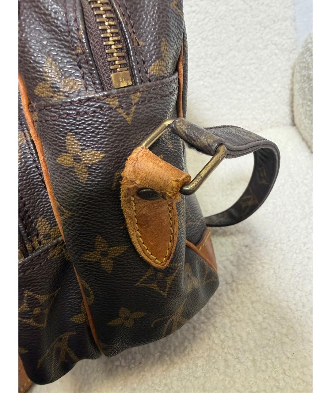 LOUIS VUITTON Коричневая канва сумка через плечо, фото 4