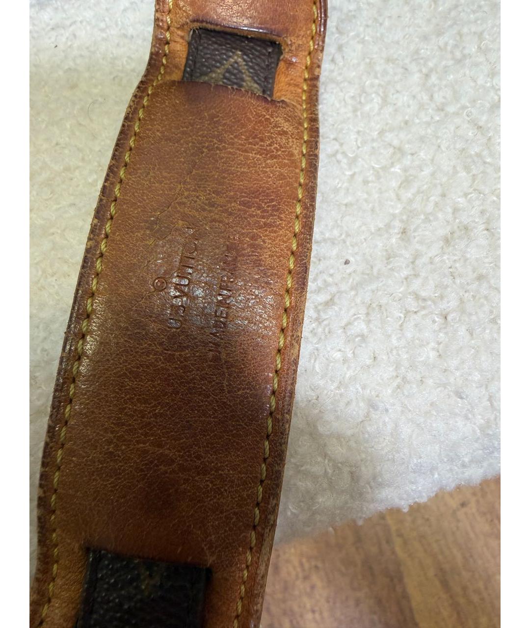 LOUIS VUITTON Коричневая канва сумка через плечо, фото 2