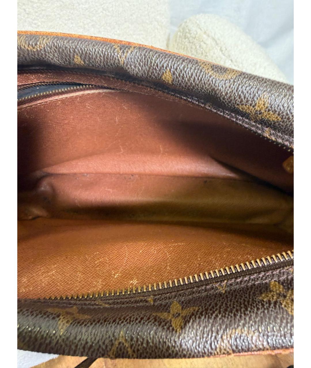 LOUIS VUITTON Коричневая канва сумка через плечо, фото 5