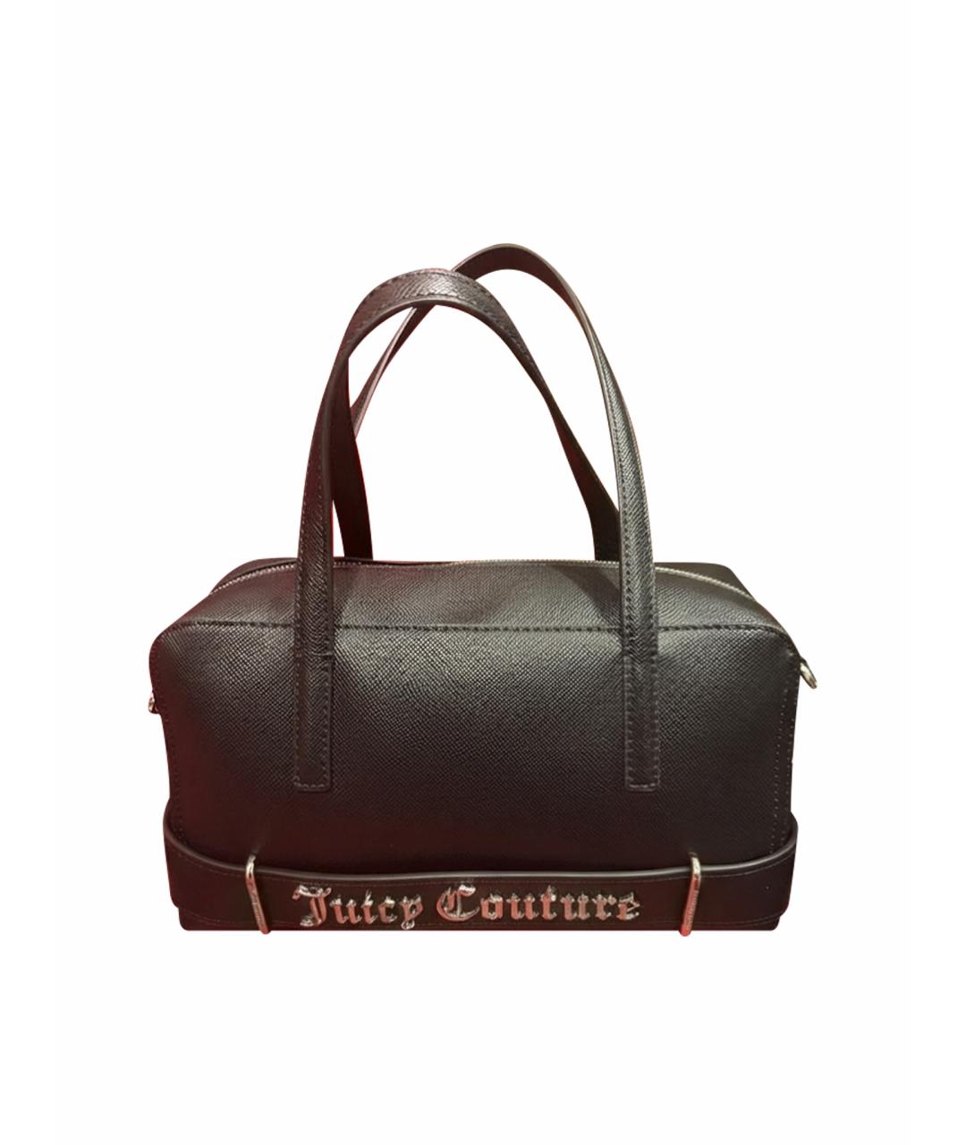 JUICY COUTURE Черная сумка с короткими ручками из искусственной кожи, фото 1