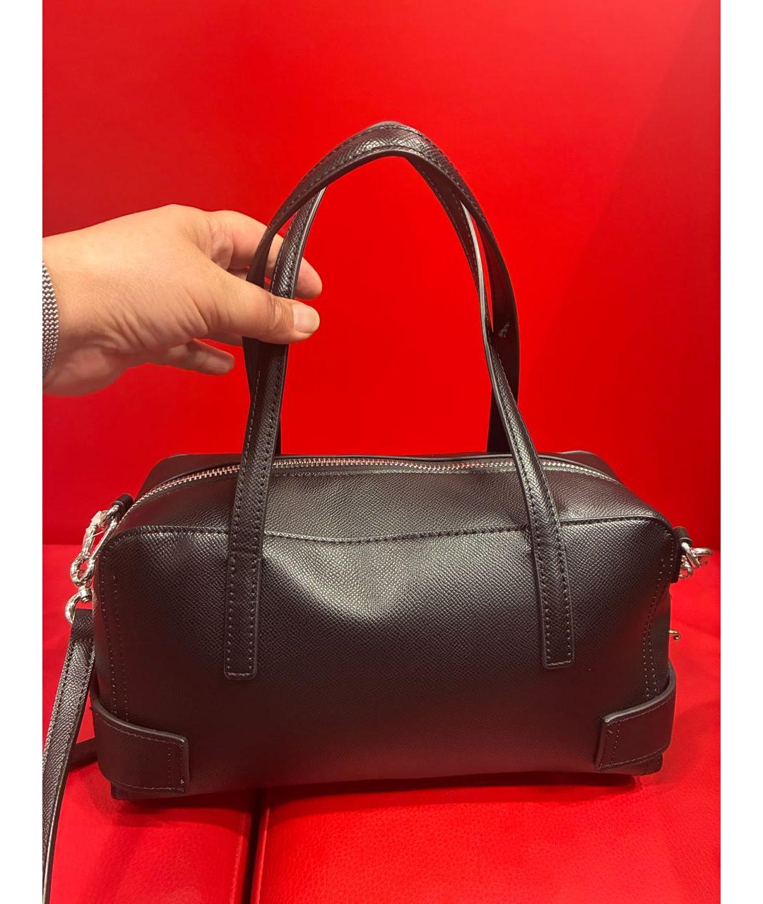 JUICY COUTURE Черная сумка с короткими ручками из искусственной кожи, фото 3