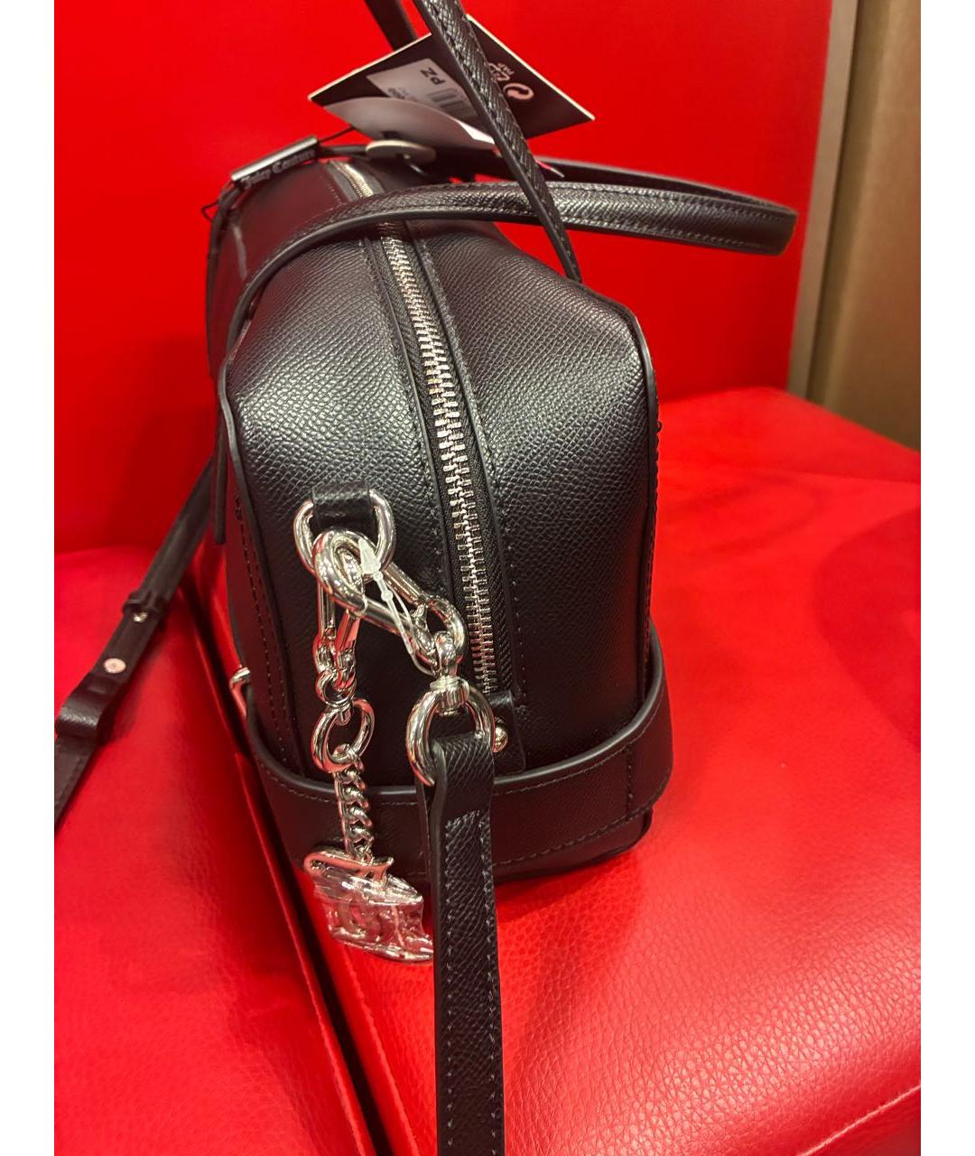 JUICY COUTURE Черная сумка с короткими ручками из искусственной кожи, фото 2