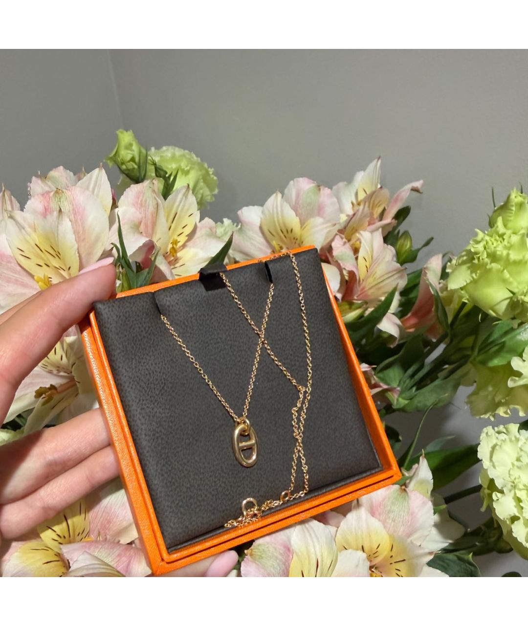HERMES Золотая подвеска из розового золота, фото 7