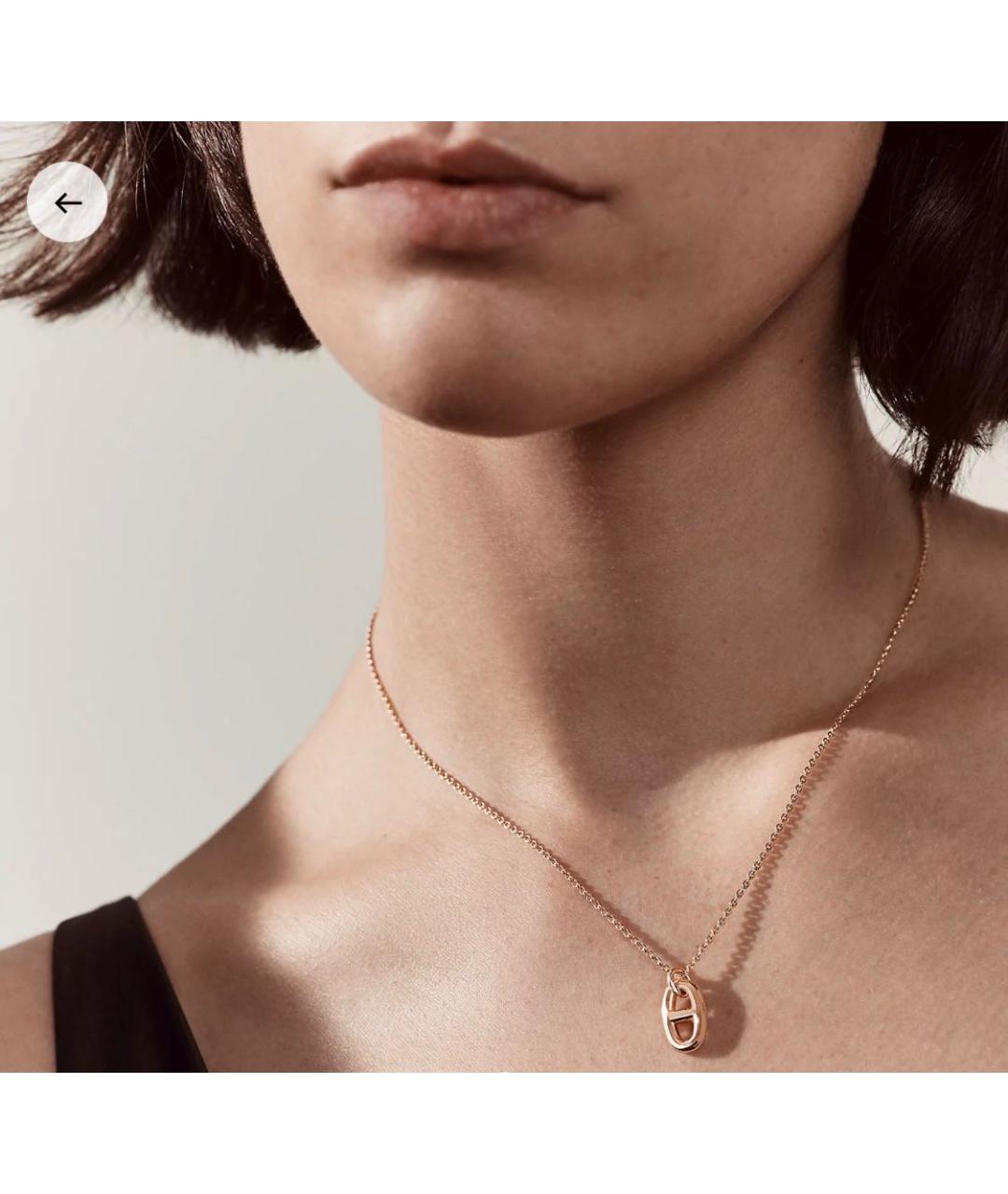 HERMES Золотая подвеска из розового золота, фото 2
