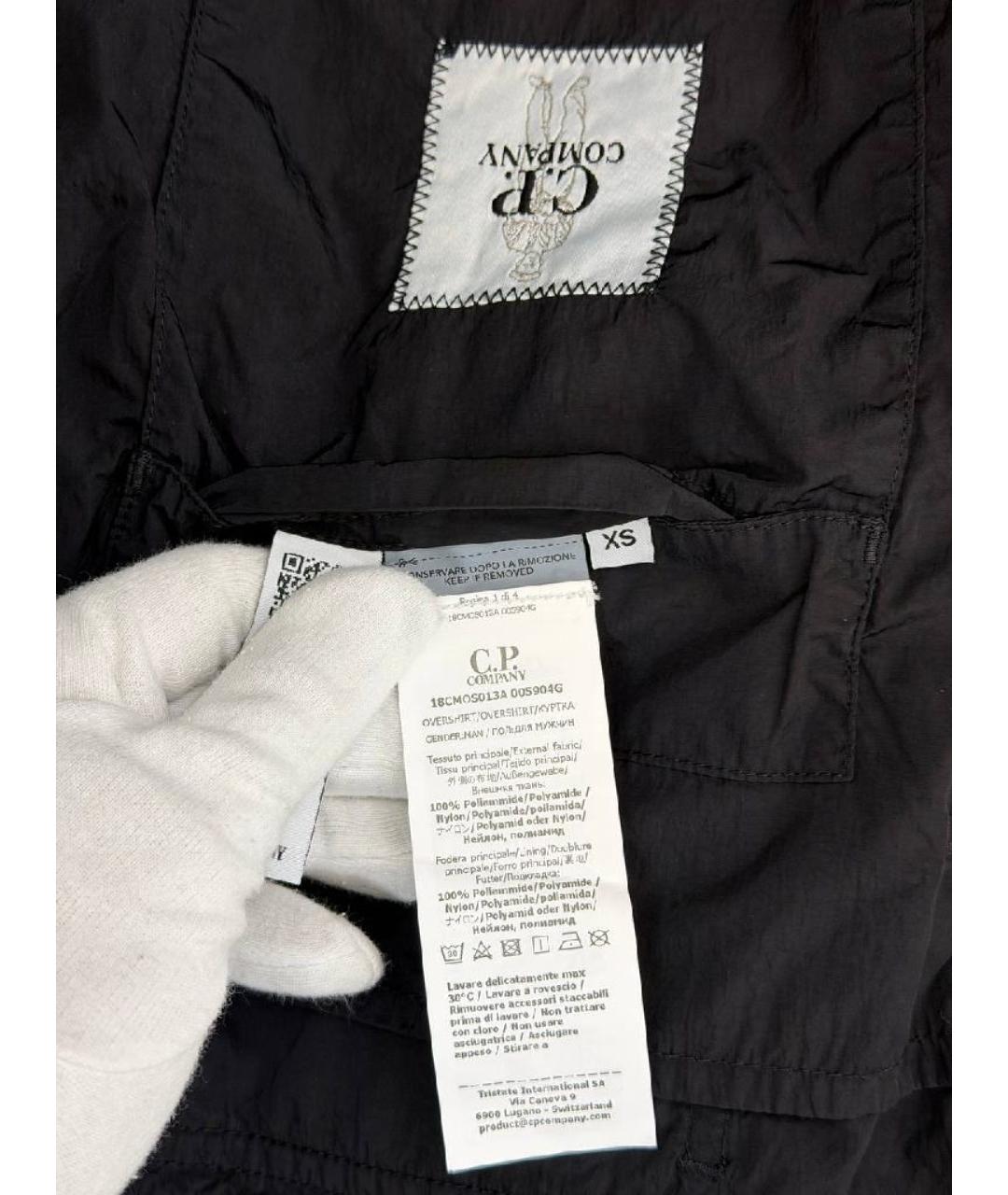 CP COMPANY Черная полиамидовая куртка, фото 4