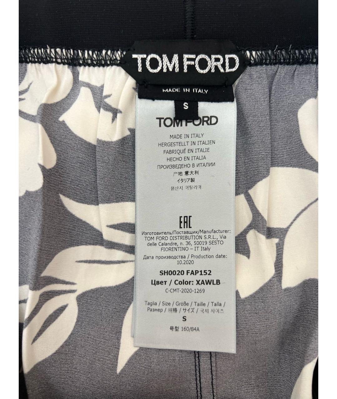 TOM FORD Черные шелковые шорты, фото 3