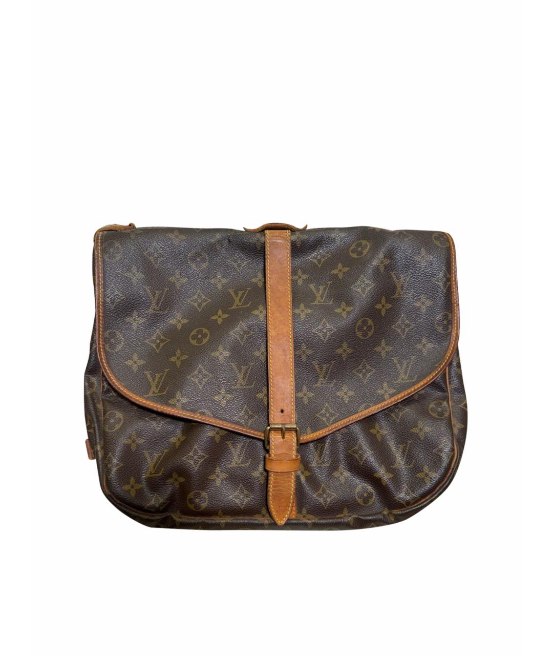 LOUIS VUITTON Коричневая канва сумка через плечо, фото 1