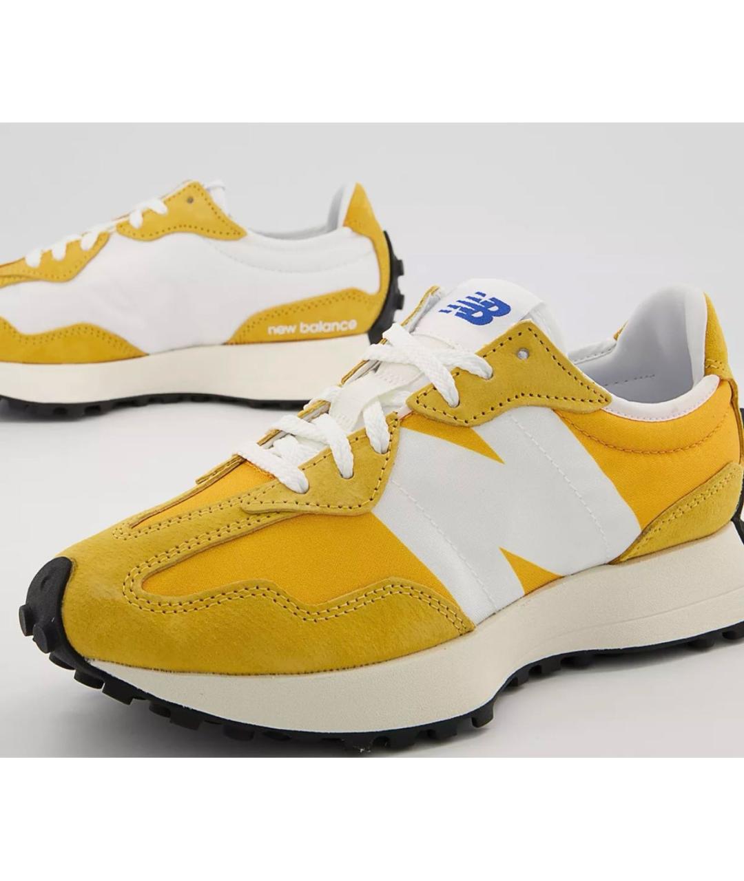 NEW BALANCE Желтые замшевые низкие кроссовки / кеды, фото 4